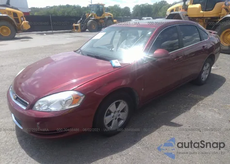2008 Chevrolet Impala Lt from USA, damaged, VIN 2G1WT58N781309567